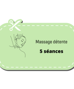 5 séances de massage détente réflexologie
