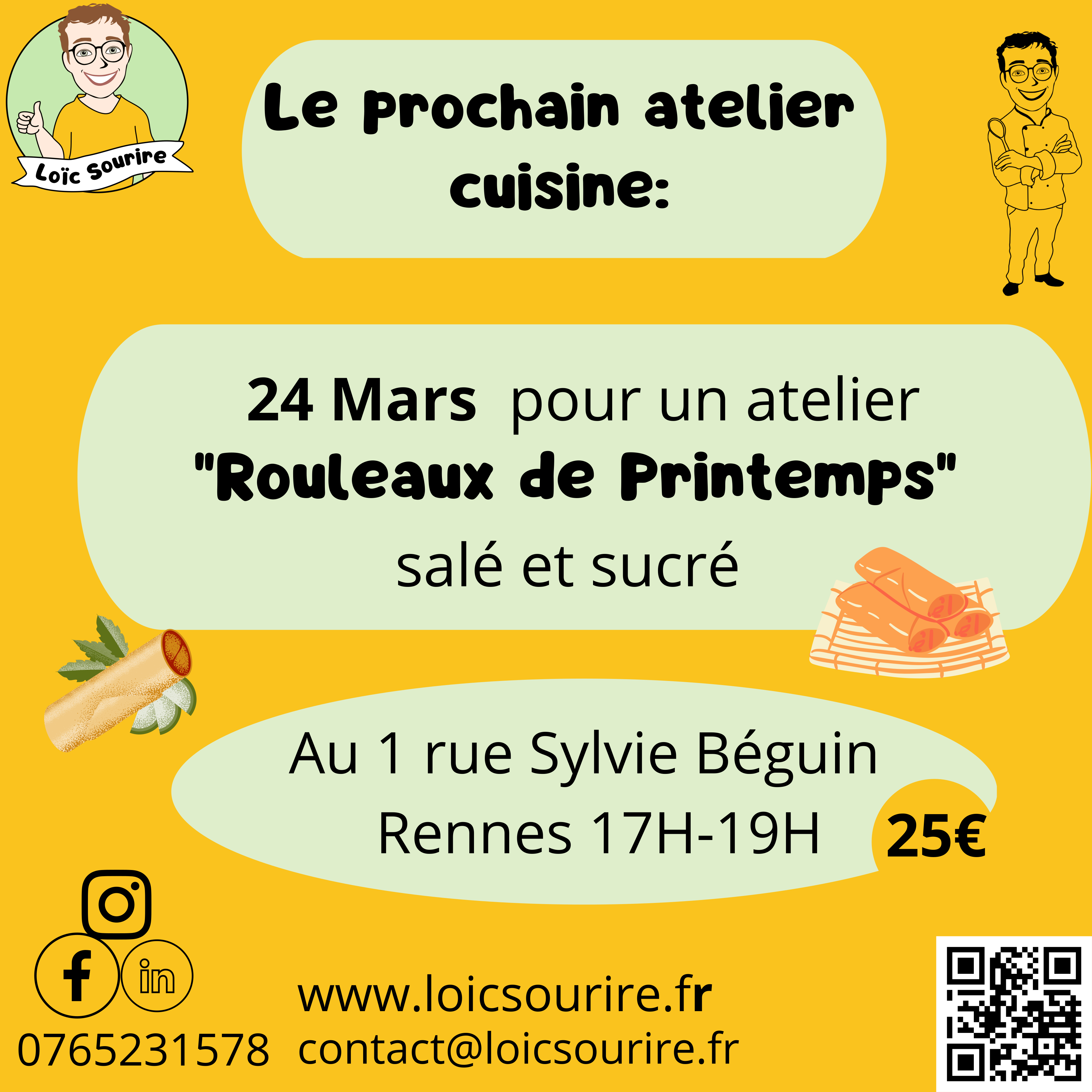 Atelier "Rouleaux de printemps"